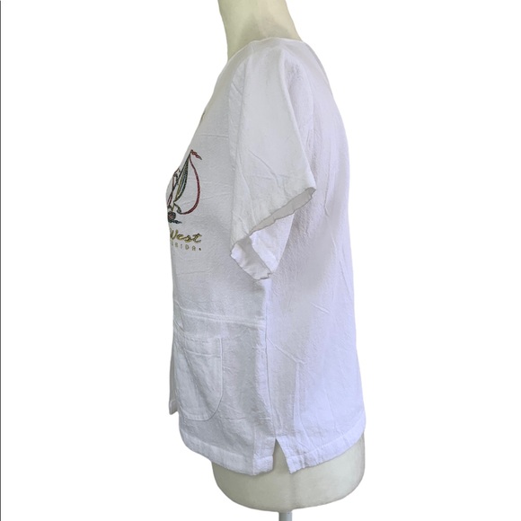 Vintage Key West Gauze Souvenir Shirt with Sailboat Print - Picture 2 of 7